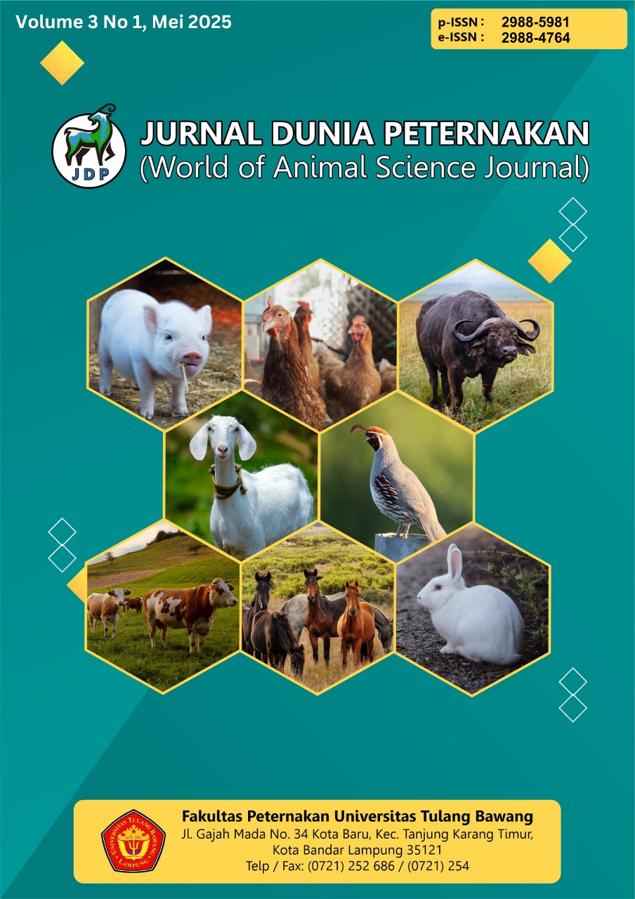 					View Vol. 3 No. 1 (2025): Jurnal Dunia Peternakan 
				