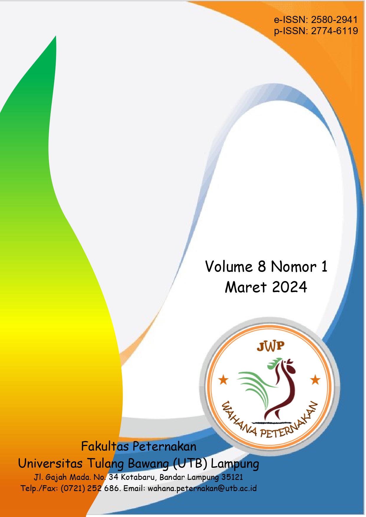 					View Vol. 8 No. 1 (2024): Wahana Peternakan
				
