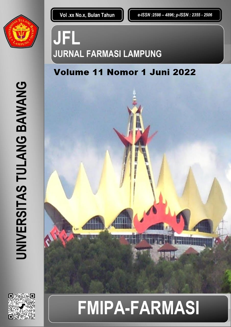 					Lihat Vol 11 No 1 (2022): JFL : Jurnal Farmasi Lampung
				