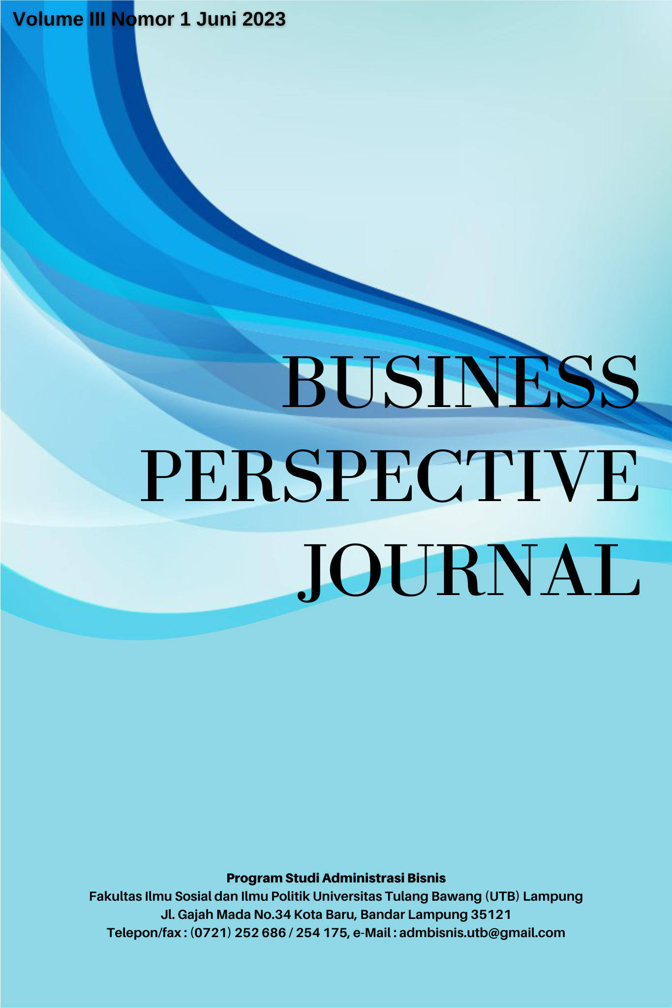					View Vol. 3 No. 1 (2023): Business Perspective Journal
				