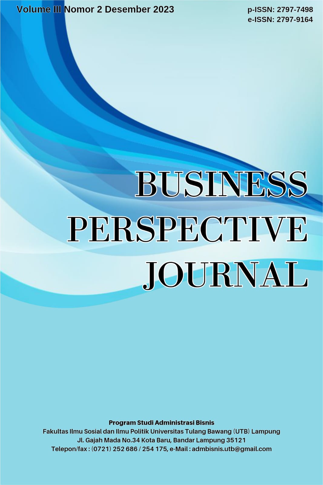 					View Vol. 3 No. 2 (2023): Business Perspective Journal
				