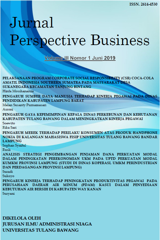 					View Vol. 3 No. 1 (2019): Jurnal Perspective Business
				